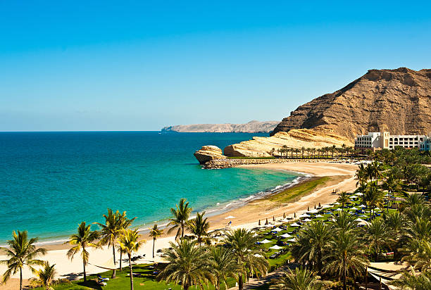Beautiful view of oman coast landscape